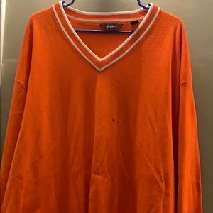 V-neck casual long sleeve sweater lightweight